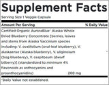 Complexe aux bleuets Aurorablue/Wild Alaska - 30 capsules