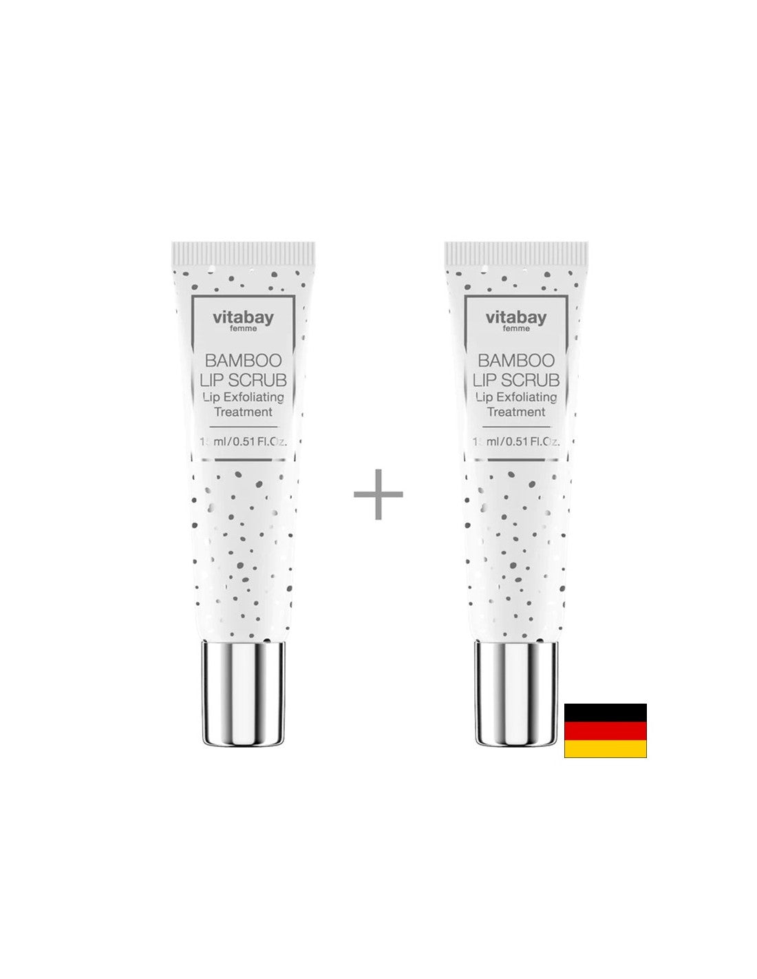 Gommage à lèvres en bambou, 2 pcs x 15 ml