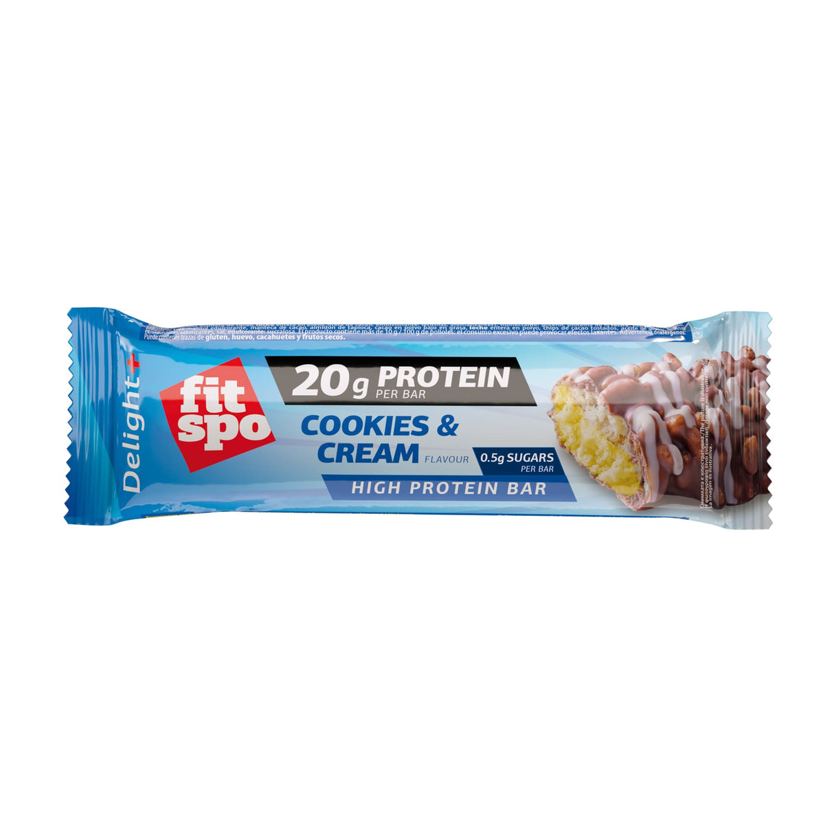 Délice + biscuits à la barre protéique et crème - 12 x 60 grammes
