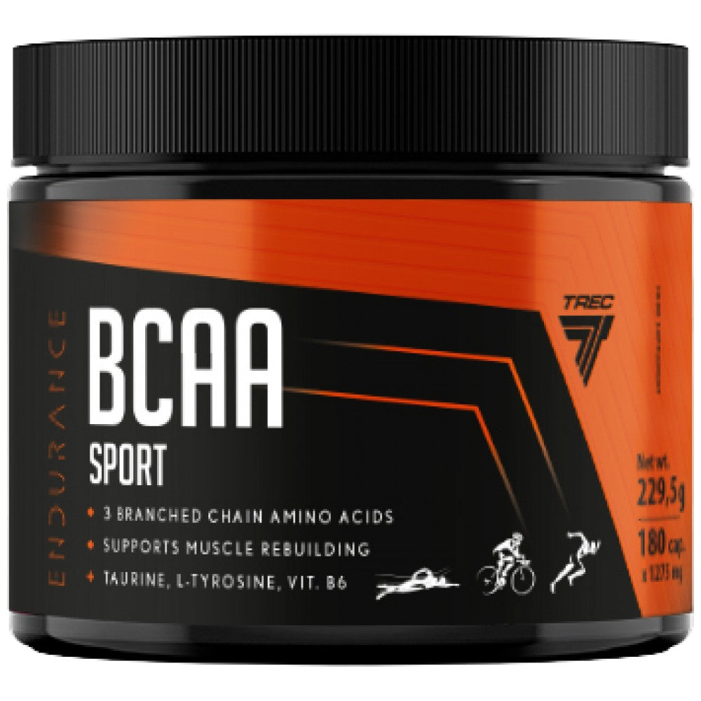 BCAA Endurance Sport Caps | avec la T-tyrosine - 180 capsules