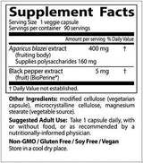 Meilleur Agaricus blazei avec biopérine - 90 capsules