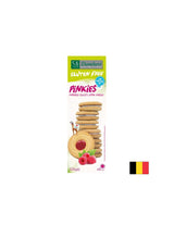 Biscuits sans gluten avec crème vanille et framboises, 125 g