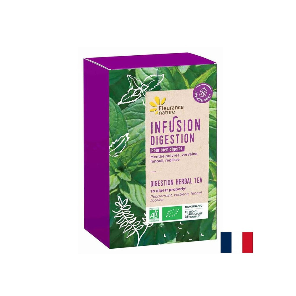 Thé à base de plantes pour le système digestif, bio, 20 sacs filtrants