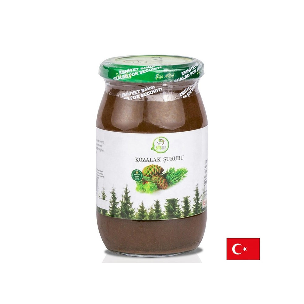 Sirop de corne de pin à base de plantes - pour le rhume et la grippe, 370 g