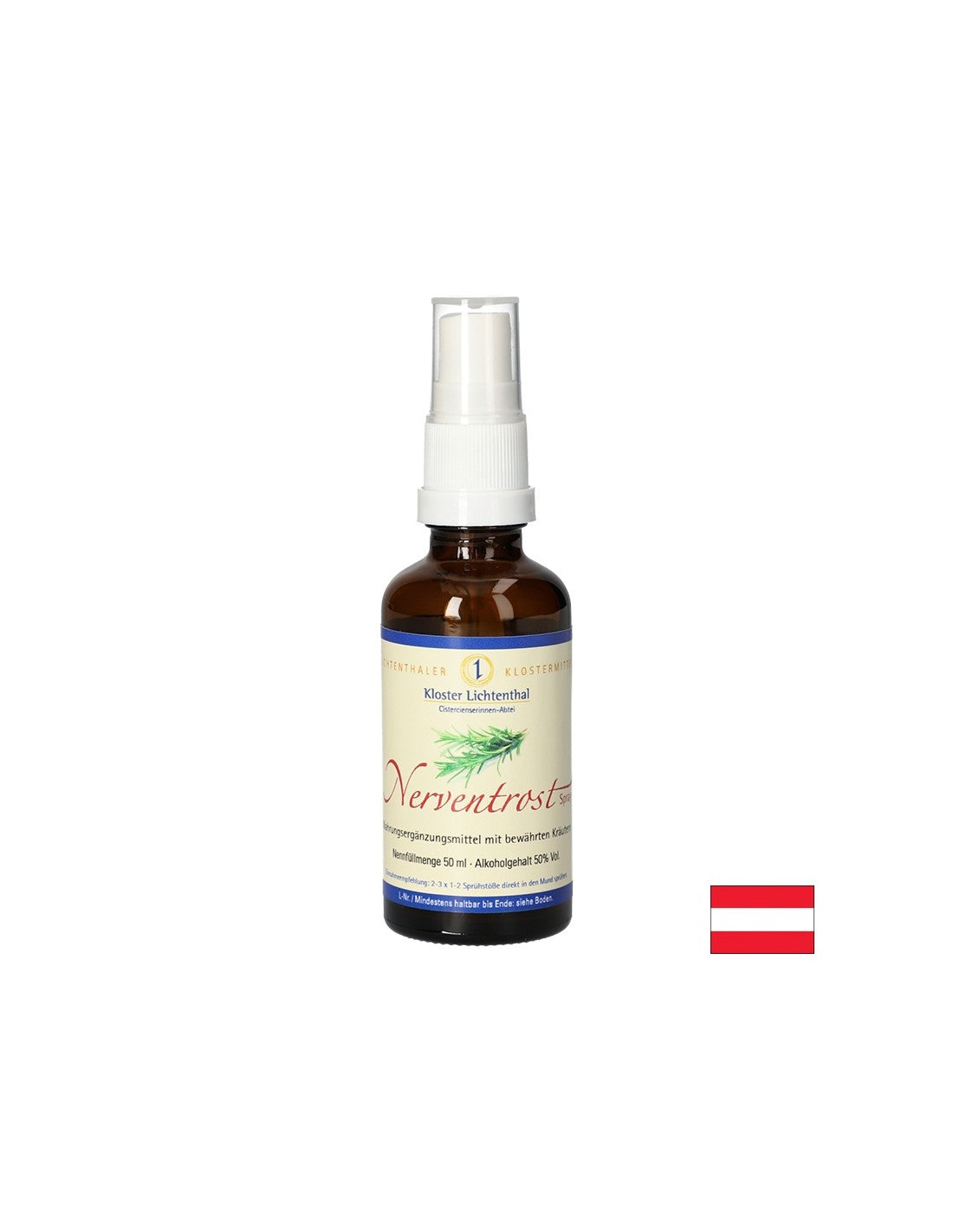 Formule à base de plantes pour le système nerveux, 50 ml de spray