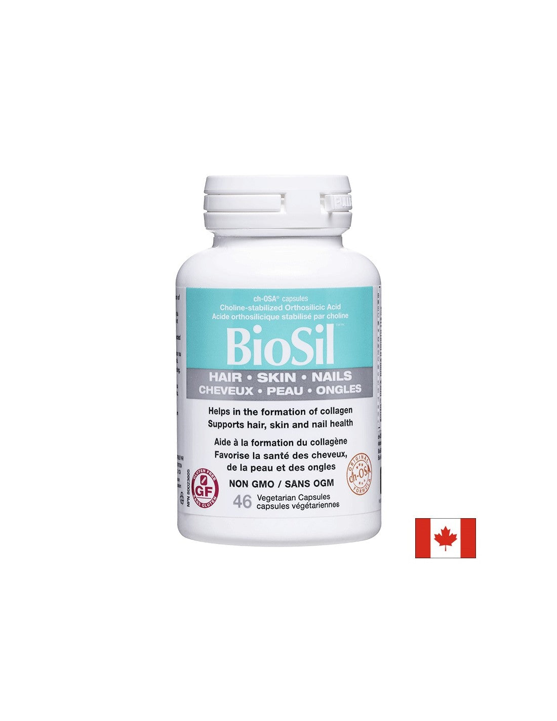 BioSil™ Cheveux, Peau et Ongles/ Cheveux, peau et ongles x 46 capsules <tc>Natural Factors</tc>