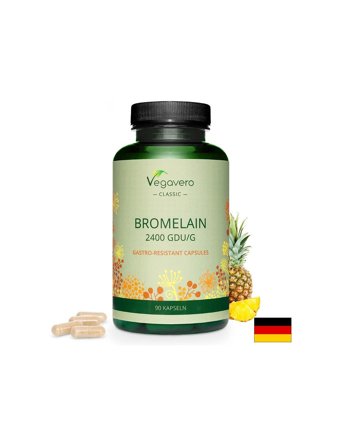 BROMÉLAINE - BROMÉLAINE, 90 capsules <tc>Vegavero</tc>