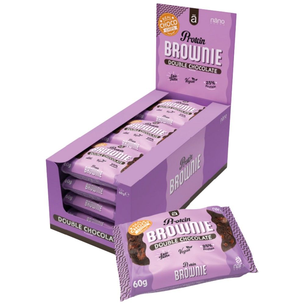 Brownie protéique | avec 26% de protéines - 12 x 60 grammes