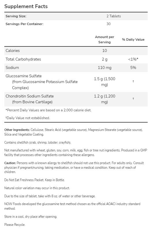 Glucosamine et chondroïtine/force supplémentaire - 240 comprimés
