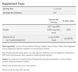 Vitamine B-12 1000 MCG | avec de l'acide folique - 250 comprimés sublinguaux
