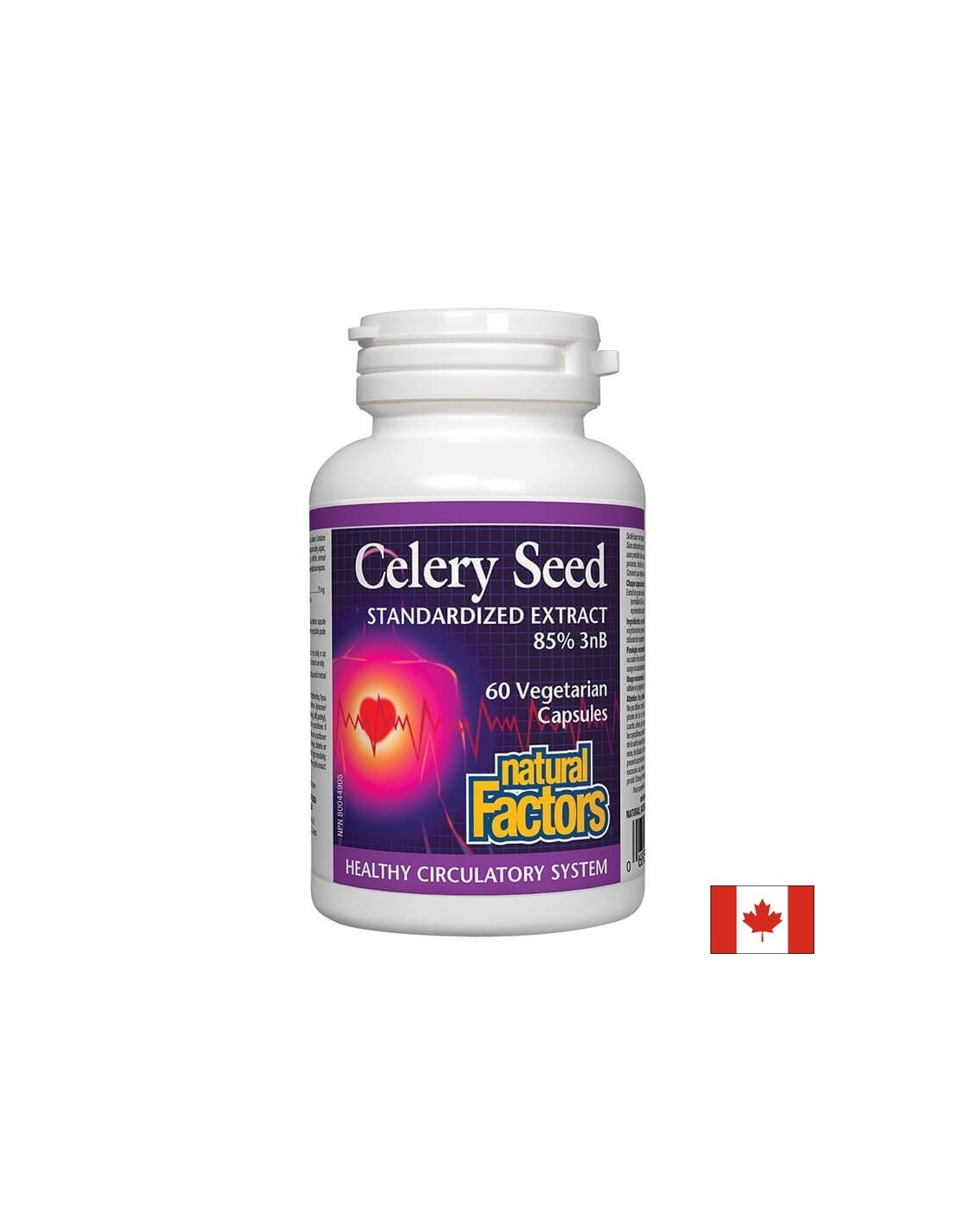 Extrait standardisé des graines de céleri 85% 3NB 75 mg - 60 capsules
