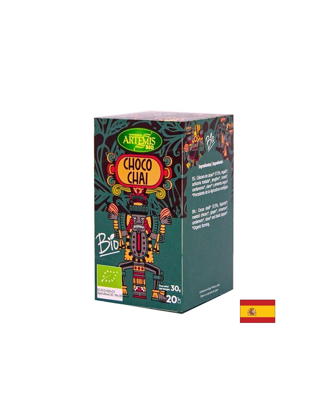 Tea Choco (Choco) Bio, 20 sacs de filtre Herbes del Moli