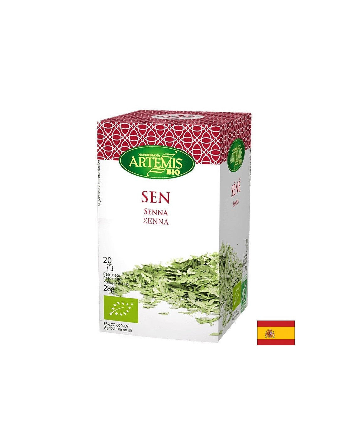 Senna Tea (feuille) Bio, 20 sacs de filtre