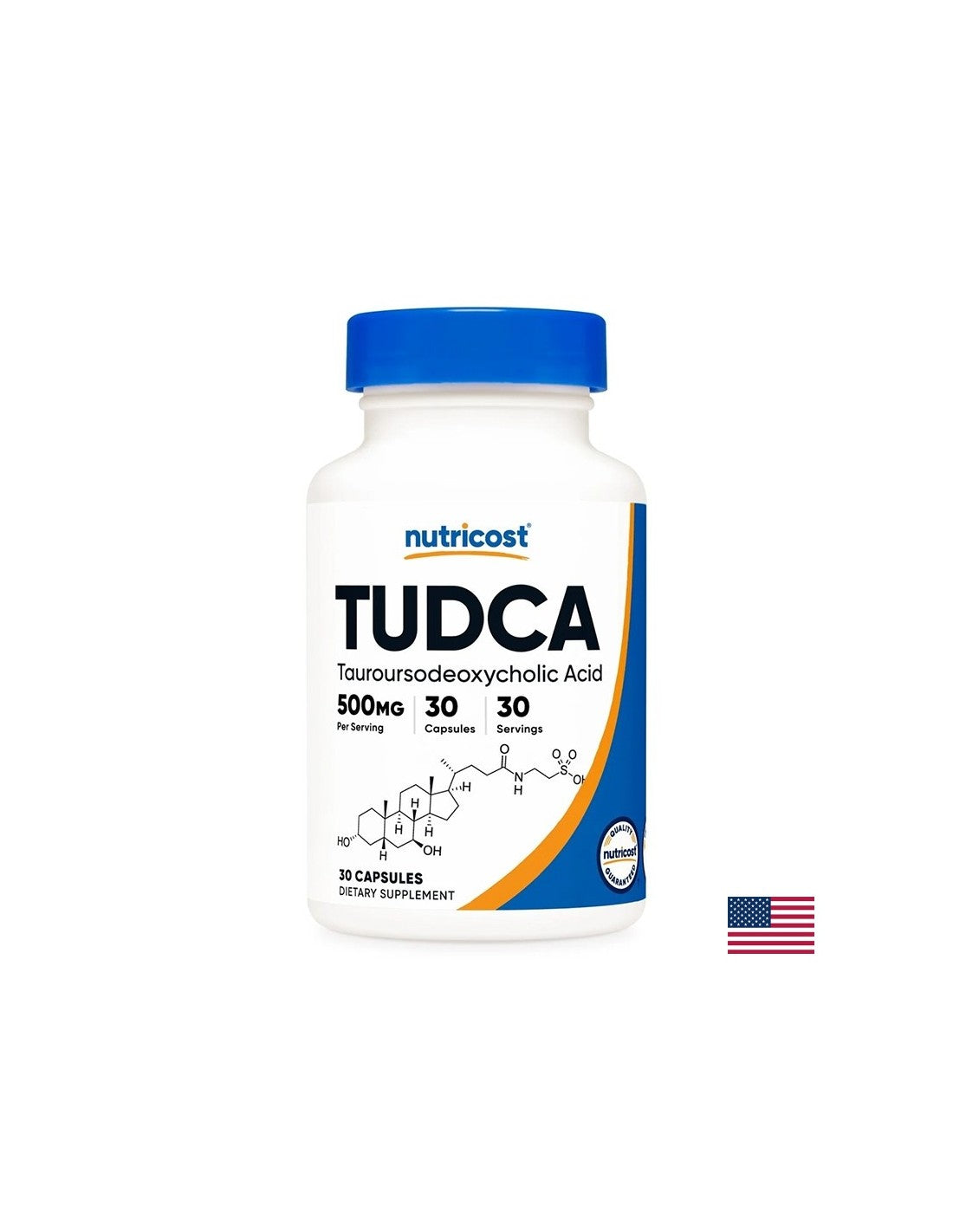 Foie et bile - acide taurourodéoxycholique (Tudca), 500 mg x 30 capsules
