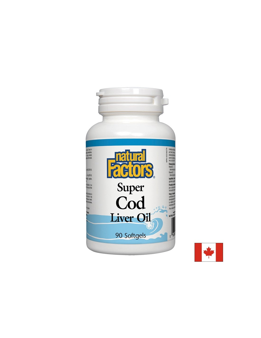 Huile de foie de morue Super 1100 mg - 90 capsules de gel