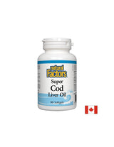 Huile de foie de morue Super 1100 mg - 90 capsules de gel