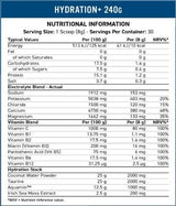 Hydratation + | Electrolyte & Vitamin Powder - 240 grammes