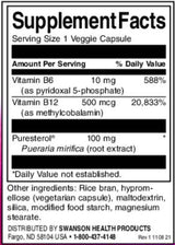 Pueraria mirifica - puresterol® | avec vitamine B6 et B-12 - 60 capsules
