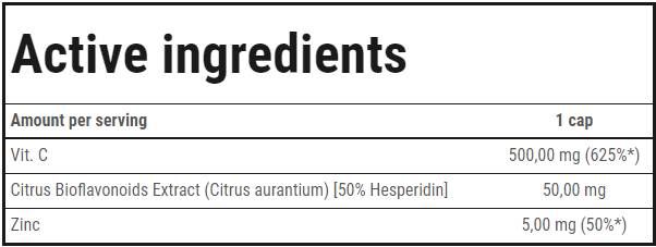 Vit.C Strong 500 | Vitamine C 500 mg - 100 gélules