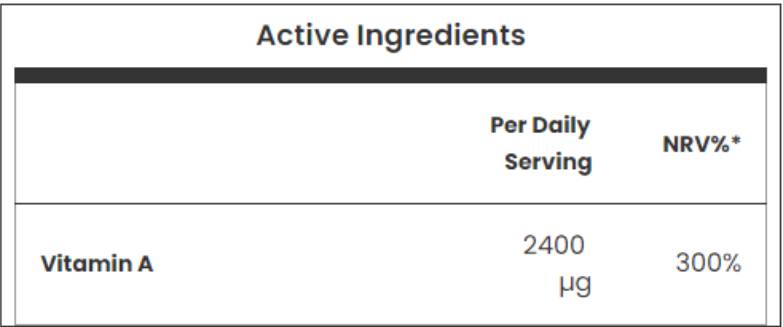 Rétinol (vitamine A) - 90 capsules de gel