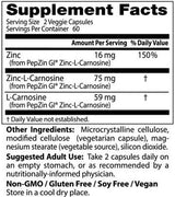 Pepzingi® | Complexe de carnosine de zinc - 120 capsules