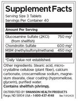 Glucosamine, chondroïtine et MSM - la plus haute résistance - 120 comprimés