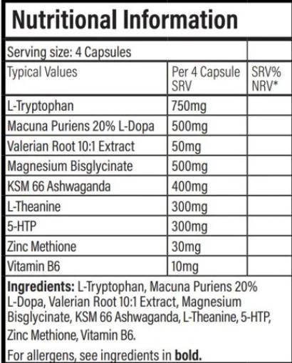Dorme de rêve | avec Ashwagandha et Mucuna Prurien 120 capsules