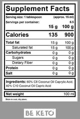 Liquide d'huile MCT C8 + C10 - 1000 ml