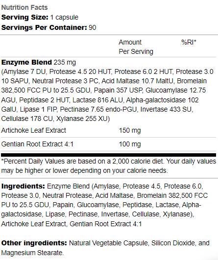 Aide à la digestion | avec des artichauts et des Gentian - 90 capsules