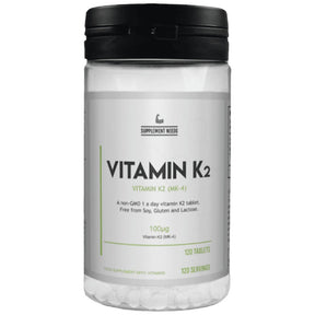 Vitamin K2 MK-4 100 mcg - 120 Tablets - Nutra Best Europe