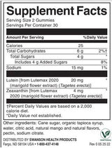 Lutein & Zeaxanthin Gummies | Mangue - 60 comprimés à croquer