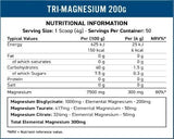 Poudre de tri-magnésium | Bisglycinate, taurate & citrate - 200 grammes