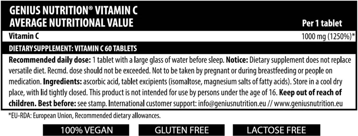 Vitamine C - 60 comprimés