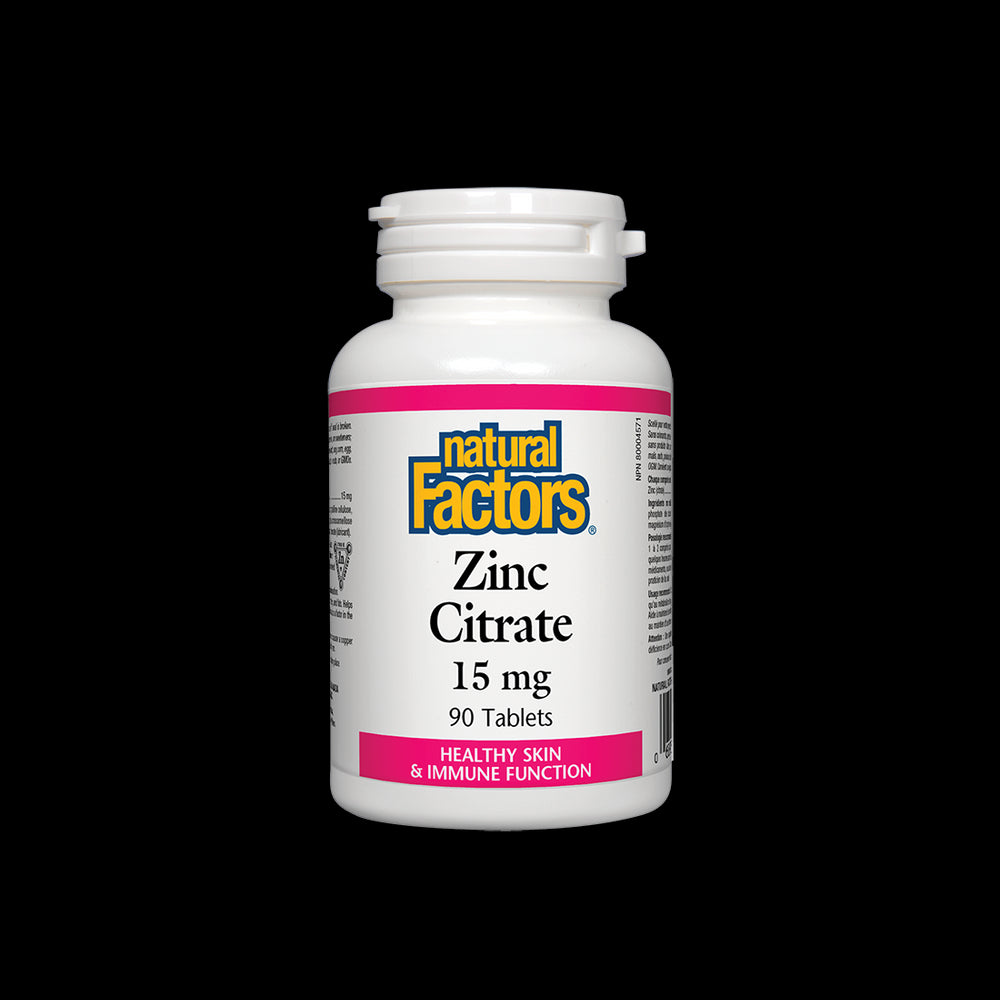 Citrate de zinc 15 mg - 90 comprimés