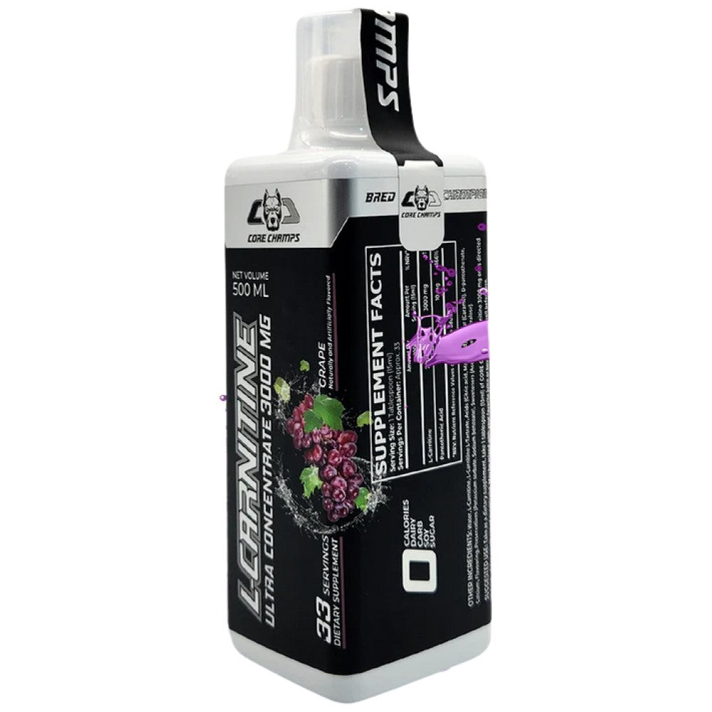 Liquide en L-carnitine 3000 mg - 500 ml