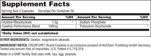 Capsules de créatine 50