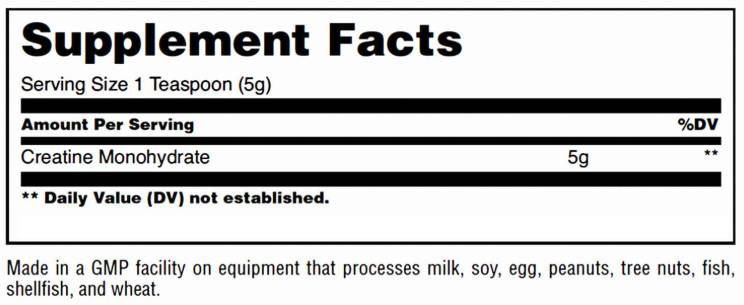 Monohydrate de créatine - 1000 grammes