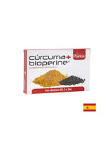 Curcuma + biopérine (avec vitamines B2 et C & zinc) - Cúrcuma + bioperne planttis®, 60 capsules