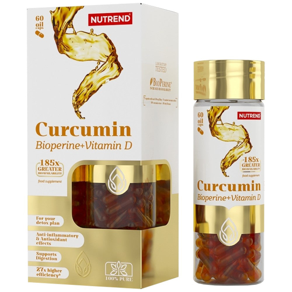 Curcumine + bioperne + vitamine D - 60 capsules