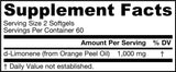 d-limonène 500 mg 120 capsules de gel
