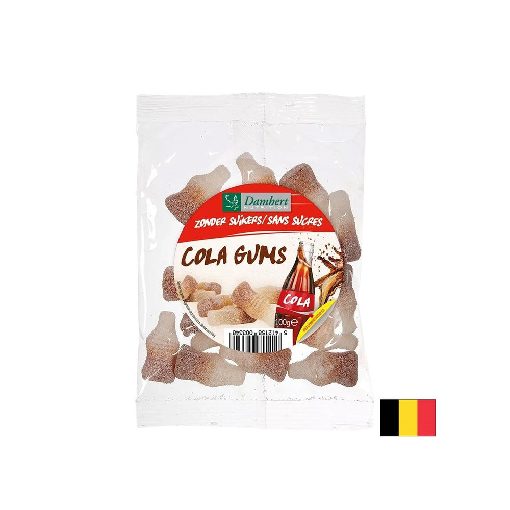 Candies à gelée moelleuse avec saveur de cola (sans sucre), 100 g