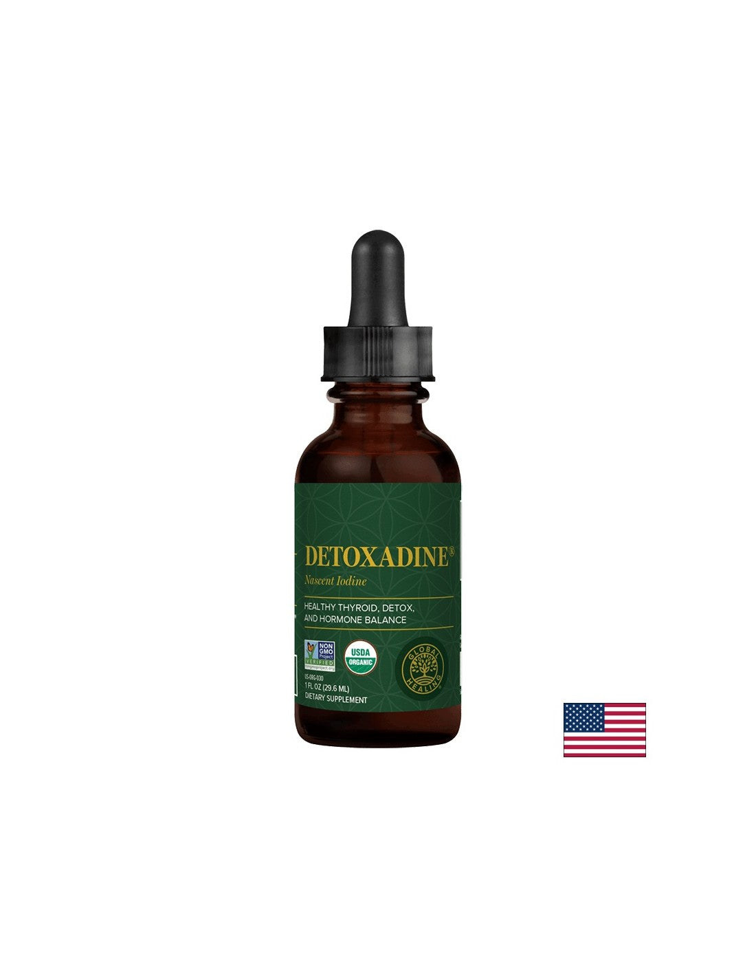 Detoxadine® Iode naissant - Iode atomique biologique certifié Detoxadine®, guérison mondiale de 29,6 ml