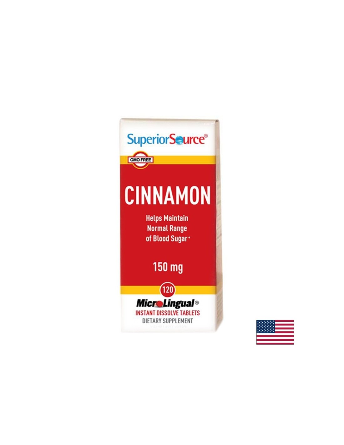 Diabète et glycémie – Cannelle, 120 comprimés sublinguaux <tc>Superior Source</tc>
