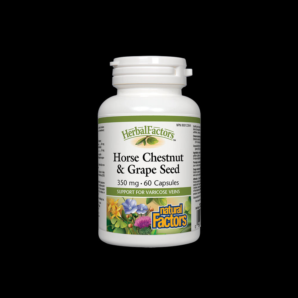 Graines de châtaigne et de raisin 350 mg - 60 capsules