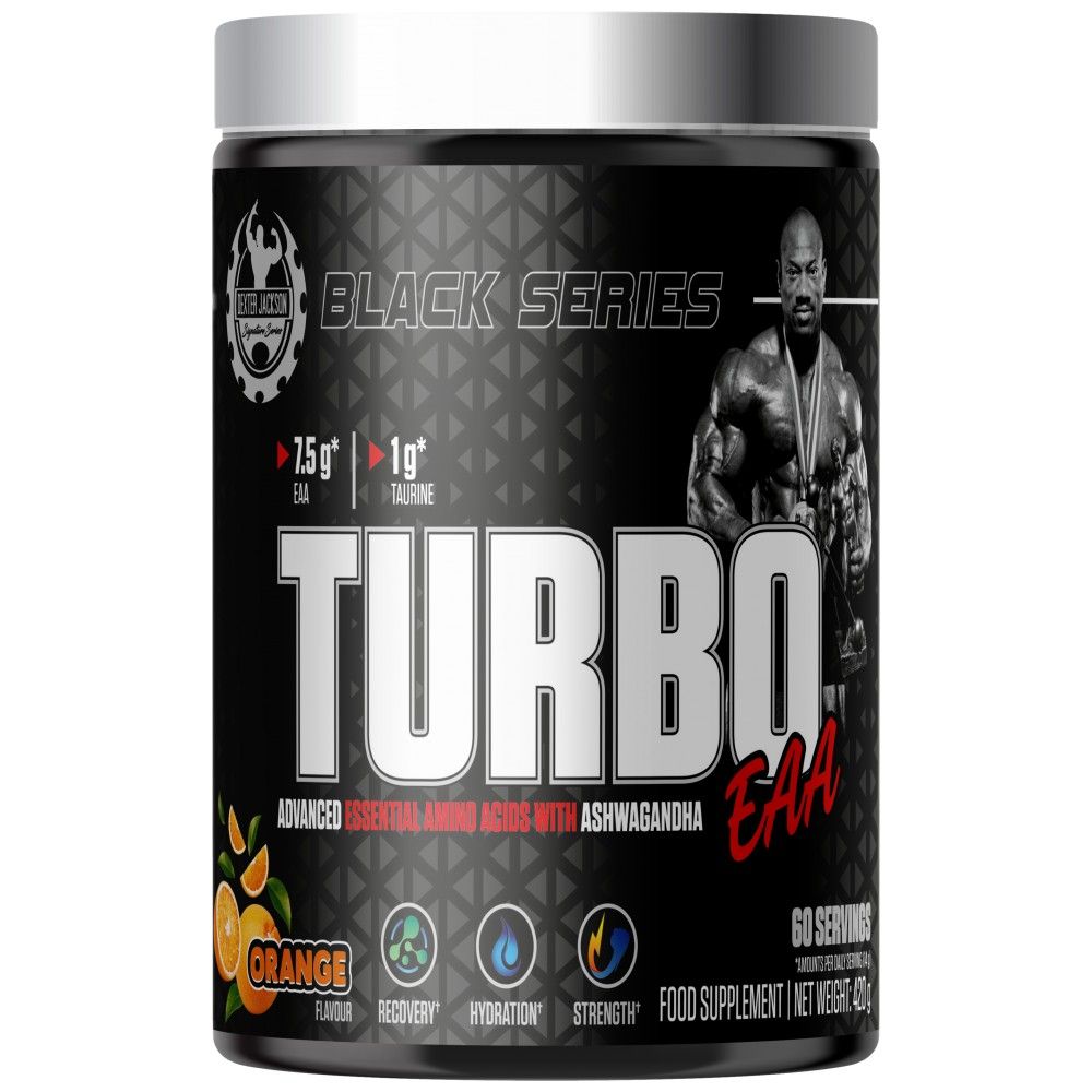 Série noire | Turbo EAA Powder ~ Acides aminés essentiels avec de la taurine - 420 grammes