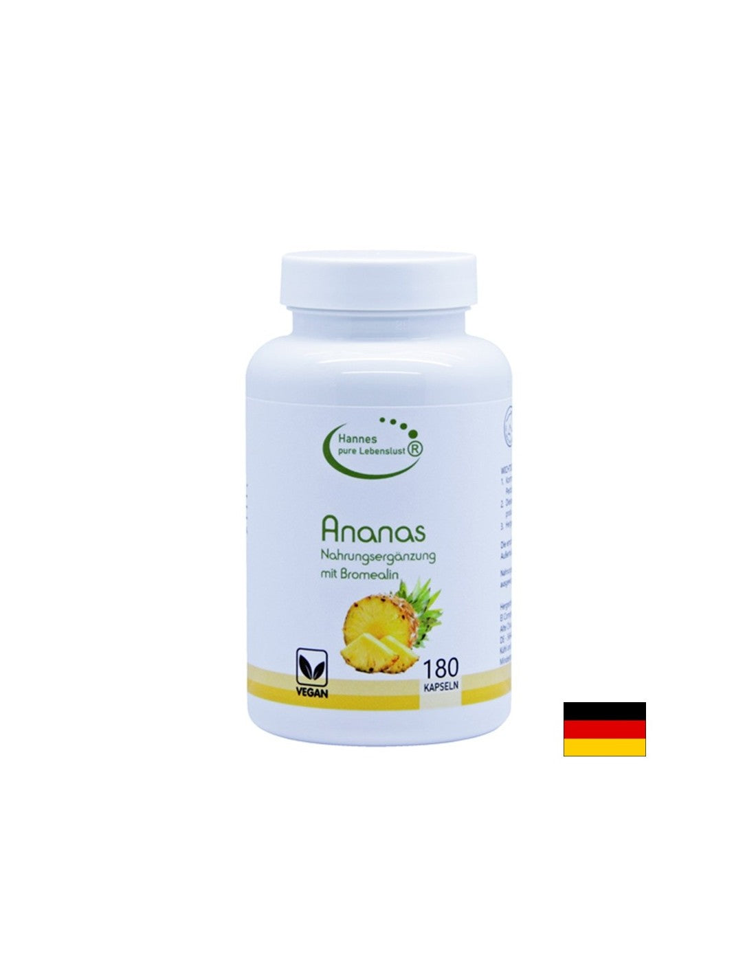 Bonne digestion - ananas (extrait de fruits fournissant une bromélaïne), 180 capsules