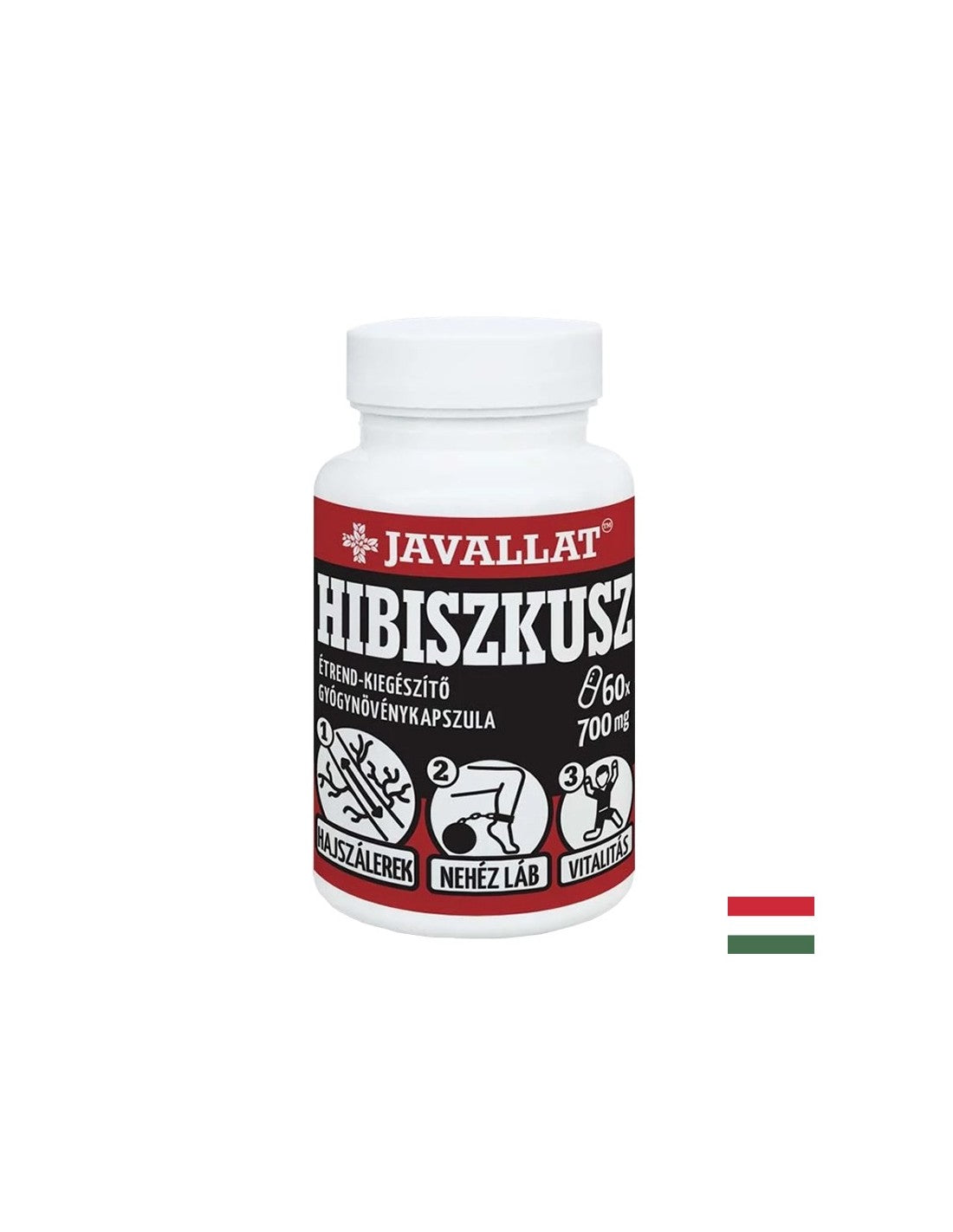 Bonne circulation sanguine et santé veineuse - Hibiscus, 700 mg x 60 capsules