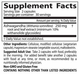 Meilleure Ashwagandha 125 mg - 60 capsules
