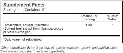 Meilleure astaxanthine 6 mg - 30 capsules de gel
