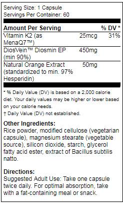 Meilleur support veineux avec Diosvein - 60 capsules